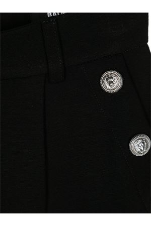 pantalone in viscosa nero BALMAIN PARIS KIDS | BV6C02J0371930AG